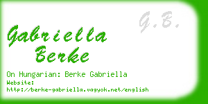 gabriella berke business card